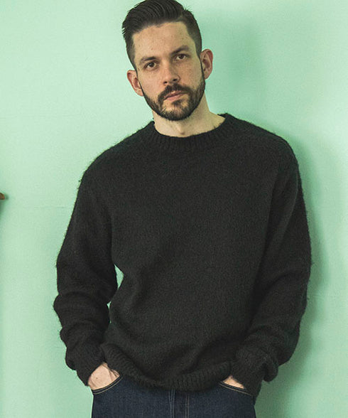MR.OLIVE/7G MOHAIR KNIT / MULTI BORDER SWEATER ミスターオリーブ/モヘアニット / マルチボーダーセーター